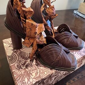 Ulla Johnson Brown and Orange Sandals